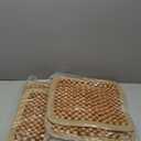 Zento Seat Beads Bead Seat Covers for Cars 2 Pieces of Natural Wooden Beads Back Massage Cushion, Bamboo Seat for Comfort in Your Travel Experience Cover Seats for Cars Beaded Car Seat
