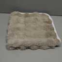 Faux Fur Sofa Cover, Rabbit Plush Couch Cover, Non-Slip Couch Covers Washable, Cosy Plush Sofa Slipcover, Furniture Protector for Armrest and Backrest(1pc/ Cream /28"x28")