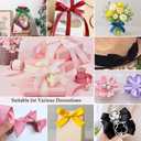 Grosgrain Ribbon, 1 inch X 50 Yards Christmas Ribbons for Gift Wrapping White Ribbon Roll Fabric Ribbons for Crafts DIY Sewing Bows Hair Accessories Floral Bouquets Wedding Party Decoration