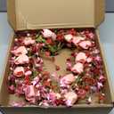 15 Inch Valentine's Day Wreath for Front Door Heart Wreaths Valentine's Day Decorations Pink Tulip Spring Wreath for Valentine's Day Gift Anniversary Wedding Home Decor (Red)