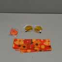 Leumoi 6 Pcs 60s 70s Disco Outfit Women Hippie Costume Accessories Flared Pants Headband Earrings Sunglass (X-Large, Floral)