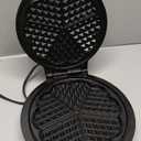 Mueller Heart 5 Waffle Maker, Waffle Iron, Adjustable Browning Control & Nonstick, Cool Touch Handle, Easy to Clean, Small Kitchen Appliances