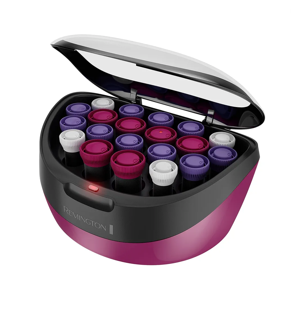 Remington Ionic Conditioning Hair Setter, 20 Velvet Hair Rollers, 6 Large (1¼”), 10 Medium (1"), 4 Small (¾”), Blowout Style Hair Curlers