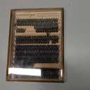 Geeneiya Volume Lash Clusters Kit DIY Lash Extension Kit D Curl Eyelash Extensions with Waterproof Lash Bond and Seal Waterproof Tweezers,10-16MM Cluster Lashes 300Pcs