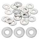 MECCANIXITY 40 Pcs M6 Stainless Steel Flat Washers Round Assortment Parts Spacers Assorted for Screws, Bolts, Plumbing, Automotive, Electrical 6mm ID 16mm OD 1.5mm Thick
