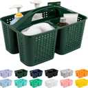 Tiawudi Portable Shower Caddy, Caddy Organizer with Handle, Plastic Shower Basket Hold Soap, Shampoo, Hair Supplies and Beauty Products, Cleaning Supplies Organizer for Home, Dorm, Shelf and Cabinet