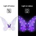 quescu Light up Fairy Wings for Adults,LED Butterfly Wings for Girls Women,Halloween Costume Dress Up,Gifts for Kids