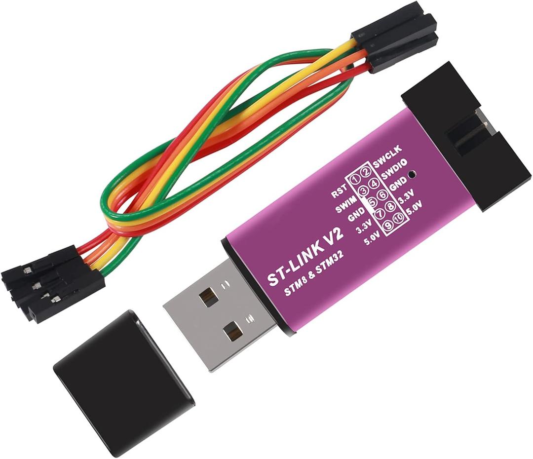 AITRIP 1PCS ST-Link V2 Emulator Downloader Programmer STM32F103C8T6 STM8 STM32 with Cable (Random Color)