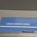 SaniteModar Linear Shower Drain 48 inch with Tiled Stealth and 304 Stainless Steel Brushed Polished 2 in 1 Panels.Tile Insert Shower Drain Equipped Adjustable Feet,Hair Filters | AISI 304 Stainless Steel Brushed Linear Dain Rectangle Shower Floor Drain with Hair Strainer and Leveling Feet