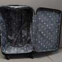 Rockland Expandable Spinner Carry On, Black, 19-Inch