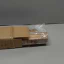 Cordless Bamboo Roman Shades for Windows, 100% Blackout Backing Fabric for Light Blocking, 26" W  64" H - Penang Teak