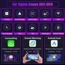 Leadfan Android 12 Car Radio for Toyota Sienna 2011 2012 2013 2014 Stereo Upgrade with Wireless CarPlay Andriod Auto, 9'' TouchScreen In-Dash Bluetooth WIFI GPS Navigation SWC MirrorLink Backup Camera