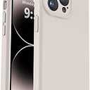 Vooii Compatible with iPhone 14 Pro Max Case, Liquid Silicone Upgrade [Camera Protection] [Soft AntiScratch Microfiber Lining] Shockproof Phone Case for iPhone 14 Pro Max 6.7 inch  Stone