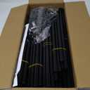 VTRIN 10 Tier Shoe Rack Tall Large Capacity 50 Pair Wide Shoe Organizer with Two Hooks Sturdy Metal Shoe Shelf for Entryway, Closet, Bedroom (Black)