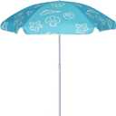 AMMSUN 5ft Seaside Beach Umbrella for Sand and Water Table - Kids Durable Umbrellas for children Beach Camping Garden Outdoor Play Shade