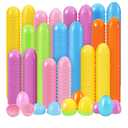 600 Pcs Easter Eggs, 2.3" Fillable Bright Colors Plastic Easter Eggs Empty for Easter Hunt, Easter Basket Stuffers, Party Favor, Classroom Prize Supplies