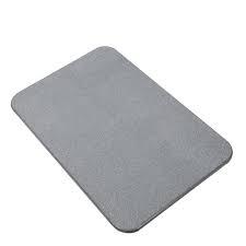 Stone Bath Mat,Non Slip, Super Absorbent Quick Drying Bathroom Floor Kitchen Counter, Diatomaceous Earth Shower Mat, Easy to Clean (23.6"x15.4")