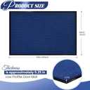 Door Mat Heavy Duty Outdoor Indoor Doormat Low Profile Front Door Mat Large 35x60 inch Blue Entrance Welcome Mats Easy Clean Patio Entrance Mat Waterproof Anti-Skid Rubber Backing