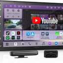 A7 7'' QLED Android Double DIN Car Stereo Built-in 4G LTE, Wireless CarPlay & Android Auto, WiFi/USB Tethering,Hi-Fi DSP, Optical Output, 4V Pre-Out, AI DriveChat, with OBD2 Scanner, S8Gen4