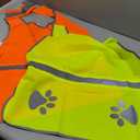 2 Pieces Dog Reflective Vest Adjustable Dog Safety Service Vest Pet High Visibility Apparel for Hunting Outdoor Activities Walking at Night(L,Orange, Fluorescnt Yellow)