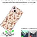 Brown Gingerbread Christmas Trees Case Compatible with iPhone 14 Plus, Cute Christmas Festival Case for iPhone 14 Plus, Cool TPU Bumper Phone Case Cover