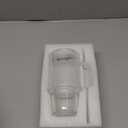 KEMORELA 24 Oz Ribbed Glass Tumblers with Lids and Straws, Tumbler Cup with Handle, Iced Coffee Glassware, Clear Reusable Drinkware for Smoothies and Beverages (1)