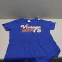 Vintage Retro Birthday Tees 1975 50th Birthday T-Shirt Unisex-Adults Blue, Medium