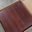 Wooden Mallet MR40-SPMH Cascade Spinning Floor Display with 40 Magazine Pockets, Mahogany