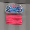 Swim Goggles Kids 6-14, Diving Mask No Tangle StrapWater Goggles Nose Cover for JR / Youth (1PK - Pink & Blue)