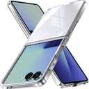 for Samsung Galaxy Z Flip 7 Case,Slim & Military-Grade Protection Phone Case,Hard PC Shockproof Protective Phone (Clear) 20-zflip7-01
