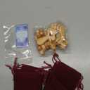 Bucherry 10 Set Olive Wood Cross My Heart Small Pocket Crosses with Bags and Prayer Cards Jesus Christian Holding Hand Crosses Bulk for Christmas Baptism First Communion Gift (Wood,2.36 Inches)