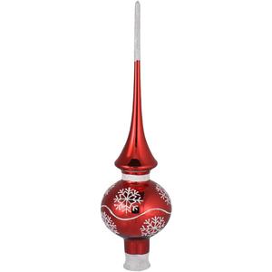 Altair Red Glass Christmas Tree Topper