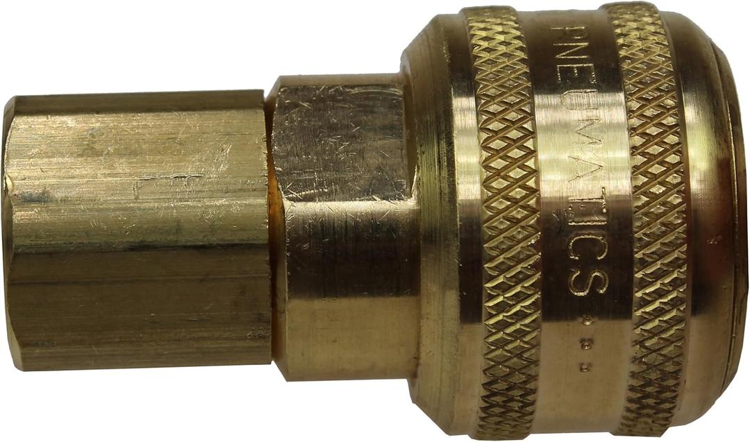 Coilhose Pneumatics 150A 1/4-Inch Body Size, Coilflow Automatic Industrial Interchange Coupler, 1/4-Inch NPT, Female