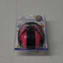Walker's Youth Childrens Low Profile Padded Headband Adjustable Folding Noise-Reducing Hearing Protection Earmuffs (Pink)