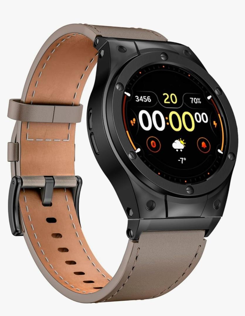 MioHHR Leather Watch Bands with Stainless Steel Case Compatible with Google Pixel Watch 3 2 1,Genuine Leather Replacement Bands for Google Pixel Watch 41mm 45mm Women Men