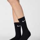Nike Everyday Cushioned Training Crew Socks (6 Pairs) (Black) S