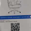 Big and Tall Office Chair 400lbs Wide Seat, Leather High Back Executive Office Chair with Foot Rest, Ergonomic Chairs Lumbar Support for Lower Back Pain Relief (Light Grey)