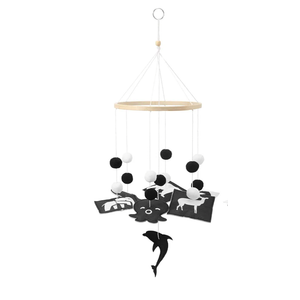 HyDren Baby Mobile for Crib Black and White Crib Mobile Nursery Crib Mobile Handmade Mobiles Decor for Baby Shower Gifts Ceiling Hanging Decorations 1 Styles