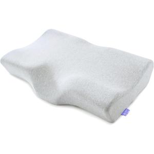 C CUSHION LAB Extra Dense Ergonomic Cervical Pillow for Firm Neck Support - Orthopedic Contour Pillow for Back/Side Sleeper Neck Relief, CertiPURUS Memory Foam Pillow with Organic Cotton Cover