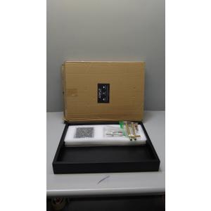 Juvale Black Serving Tray for Coffee Table Decor with Coasters, Decorative Interchangeable Gold and Silver Handles (16x12 Tray)