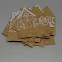 Engrowtic 20 Pcs Christmas Gingerbread House Treat Boxes Small Christmas Gingerbread Candy Gift House Bags for Xmas Holiday Party Treat Cookie Goodie Snack Gift Packaging