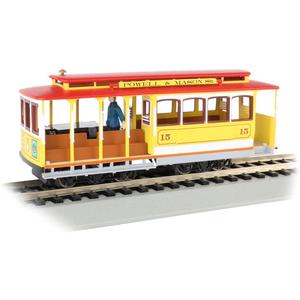 Cable Car with Grip Man - Maroon & Tan - HO Scale
