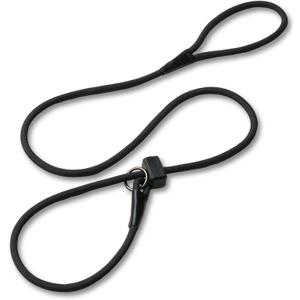 Fenrir Slip Leash 1.4m Professional Dog Training Lead to Stop Pulling, Perfect for Walks, Easy to Use, Spring Loaded Stopper, Light Weight and Durable (Black)