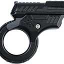 Metal Fidget Slider Toy for Adults, EDC Stress Relief Toy to Relieve Anxiety and Stress, Multi-Functional Desk Gadget for Focus and Relaxation (Black)