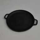 11-Inch Cast Iron Griddle Pan with Dual Handles, Pre-Seasoned Round Griddle for Stove Top, Oven, Grill, and Campfire, Heavy-Duty One-Piece tortilla pan for Pancakes, Crepes, and grilling meats