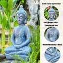25" Large Buddha Statue Outdoor for Garden, Meditating Buddhist Statues