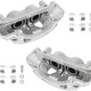 KUSATEC 18B5303 18B5302 Front Disc Brake Caliper with Bracket fit for Chevy Silverado GMC Sierra 2500/3500 HD 2011-2019; Suburban 2016-2019/3500 HD 2018-2019, Both Driver Passenger Side