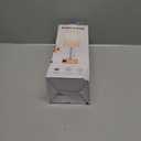 Small Bedside Night Table Lamp for Bedroom, Minimalist Nightstand Lamp with Round Fabric Linen Shade, Study Reading Desk Lamp for Kids Room, Living Room, College Dorm, Home, Office (Standard Lamp set of 1)