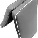 Boat Seat Cushion, High Density Thick Sponge Boat Bench Cushion, Anti-UV Polyester Fabric Removable Boat Mat(Royal Black, Length 56"Width 15.6" Height 2.8")