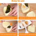 Musubi Press Mold, Upoomart Spam Musubi Mold kit, 2 Onigiri Mold Kit, 2 Triangle Rice Ball Molds, 2 Rice Paddles and Luncheon Meat Slicer, Create Authentic Hawaiian Musubi at Home Non-Stick